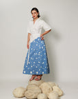 Izel Dress - Soft Blue Asymterical Dress