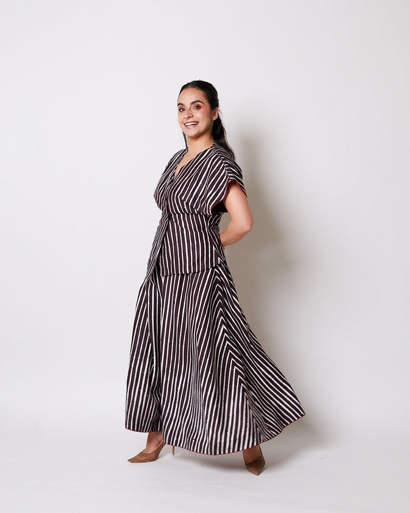Akira Sleeveless Dress – Multicolor Silk