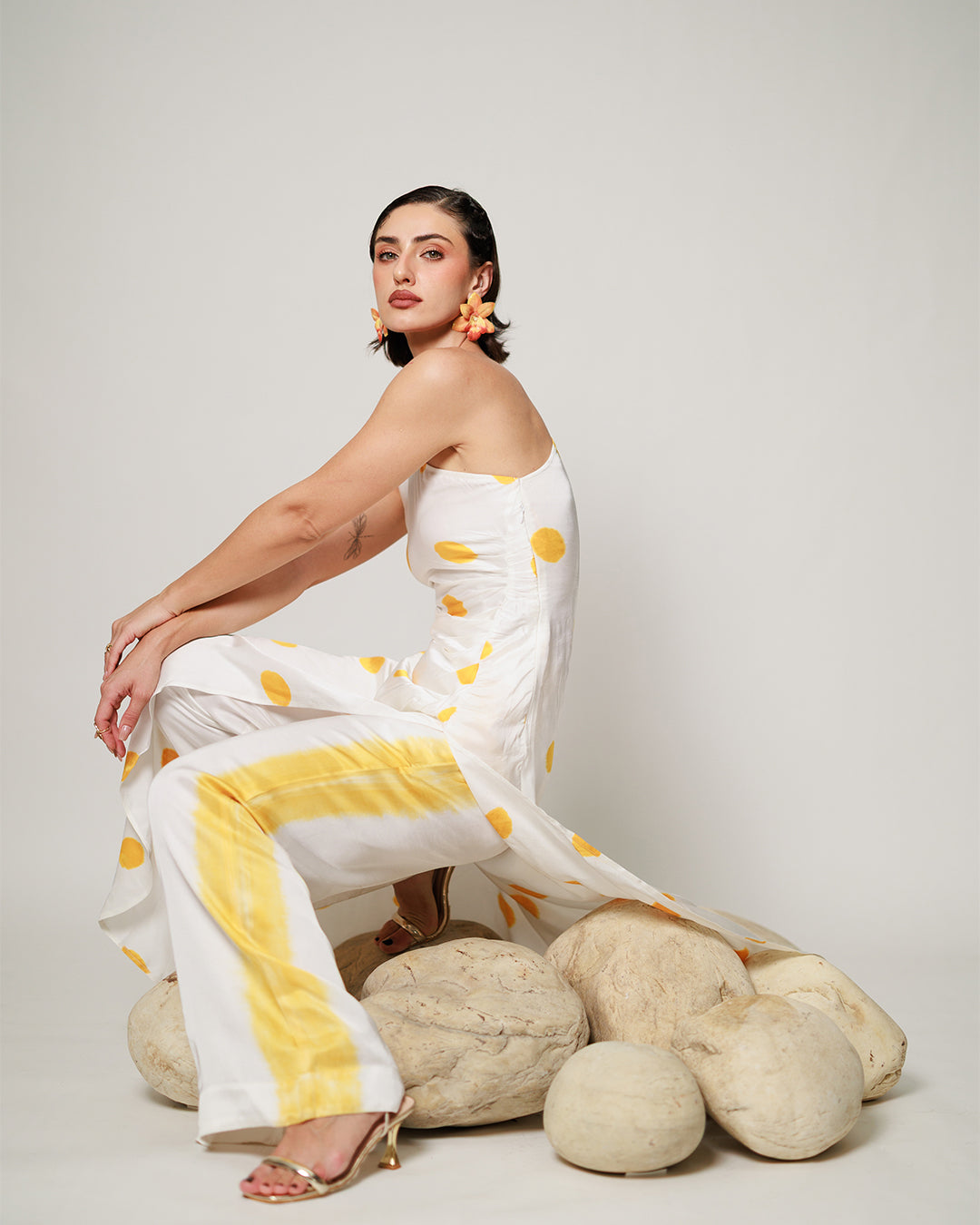 Maple Co-ord Set - Mustard Bloom Statement Co-ord Set