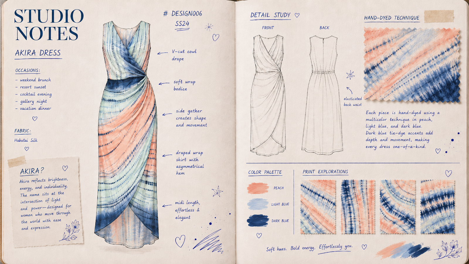 Akira Dress — studio notes