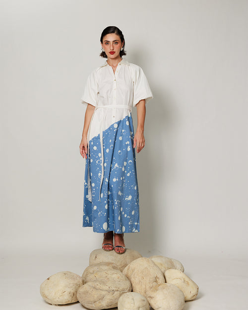 Izel Dress - Soft Blue Asymterical Dress