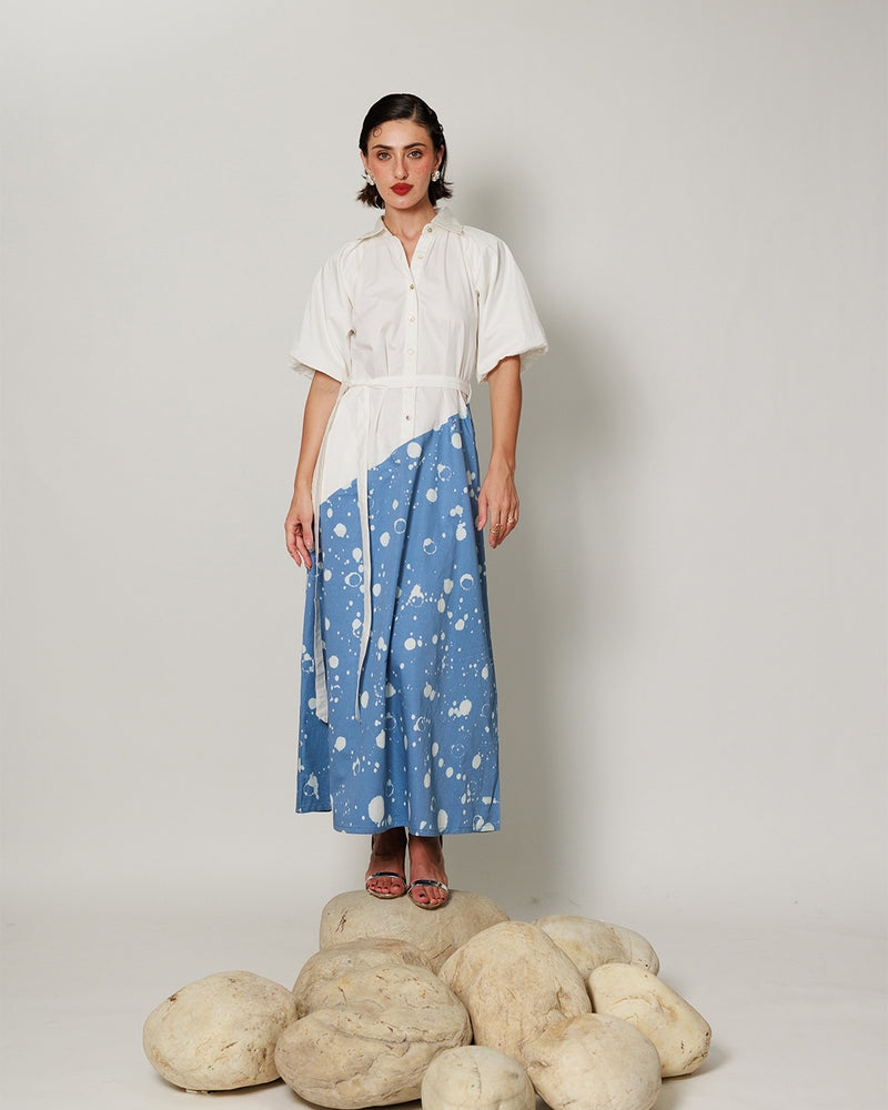 Izel Dress - Soft Blue Asymterical Dress