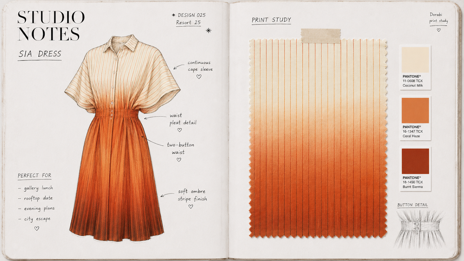 Sia Dress — studio notes