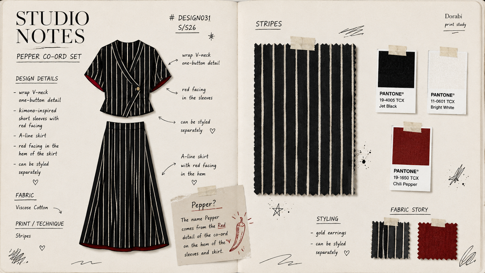 Pepper Co-ord Set — studio notes
