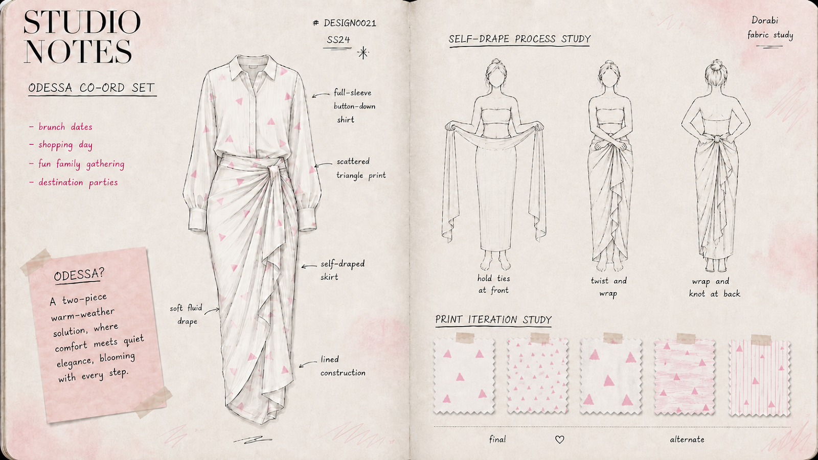 Odessa Co-ord set — studio notes
