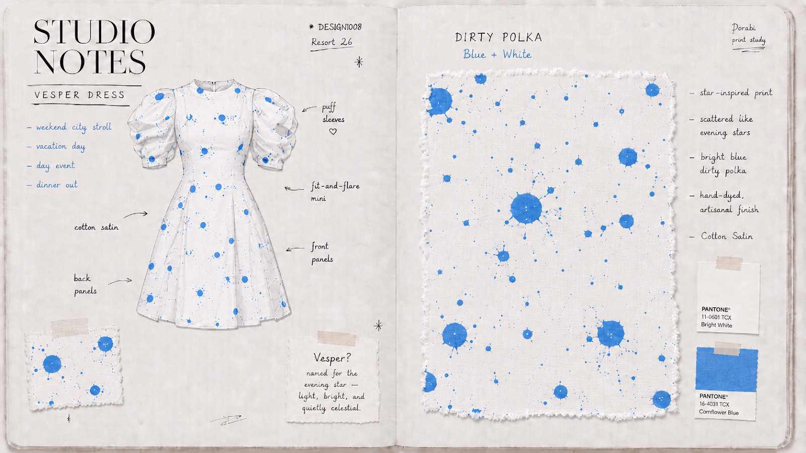 Vesper Dress — studio notes