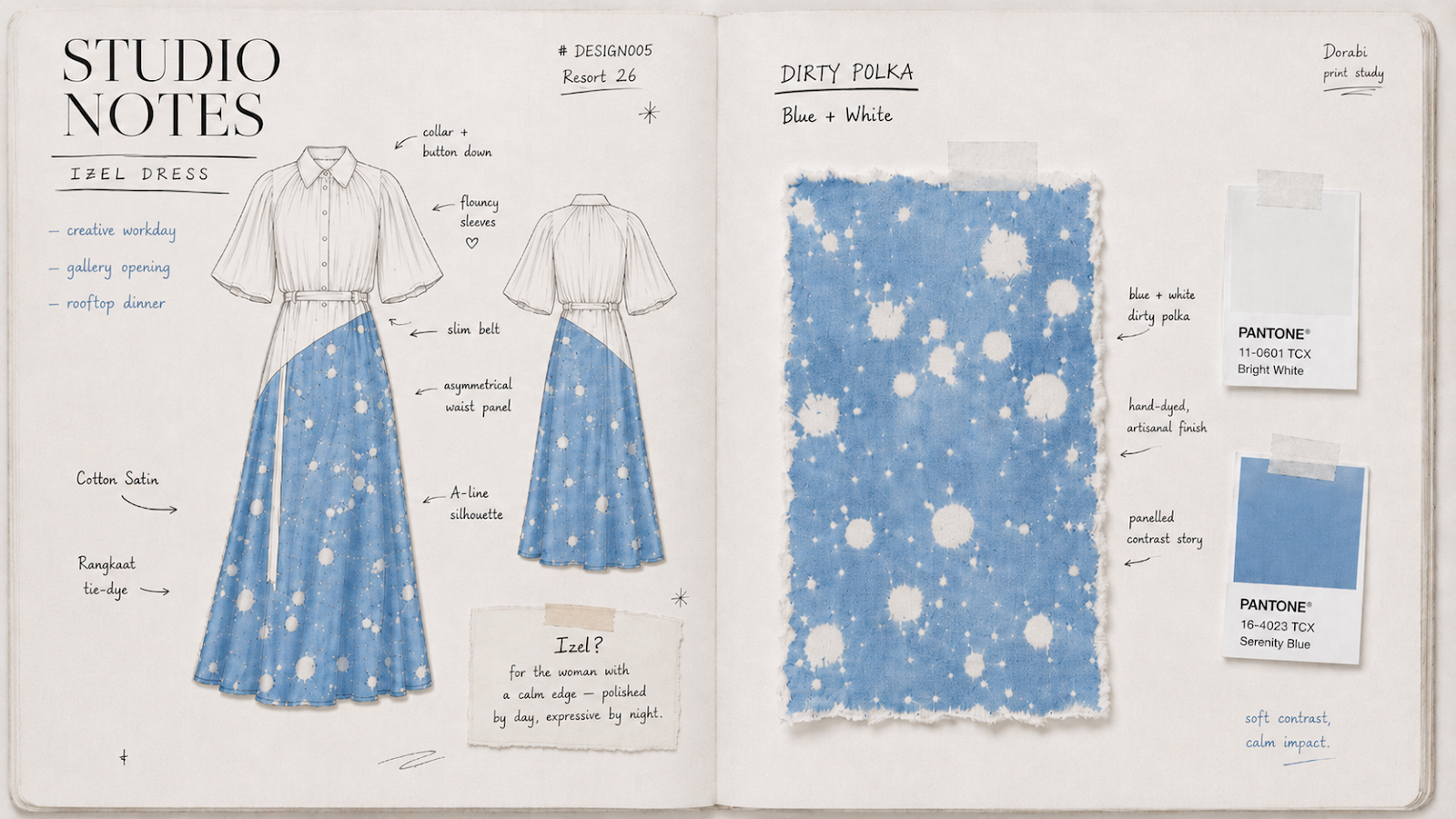 Izel Dress — studio notes