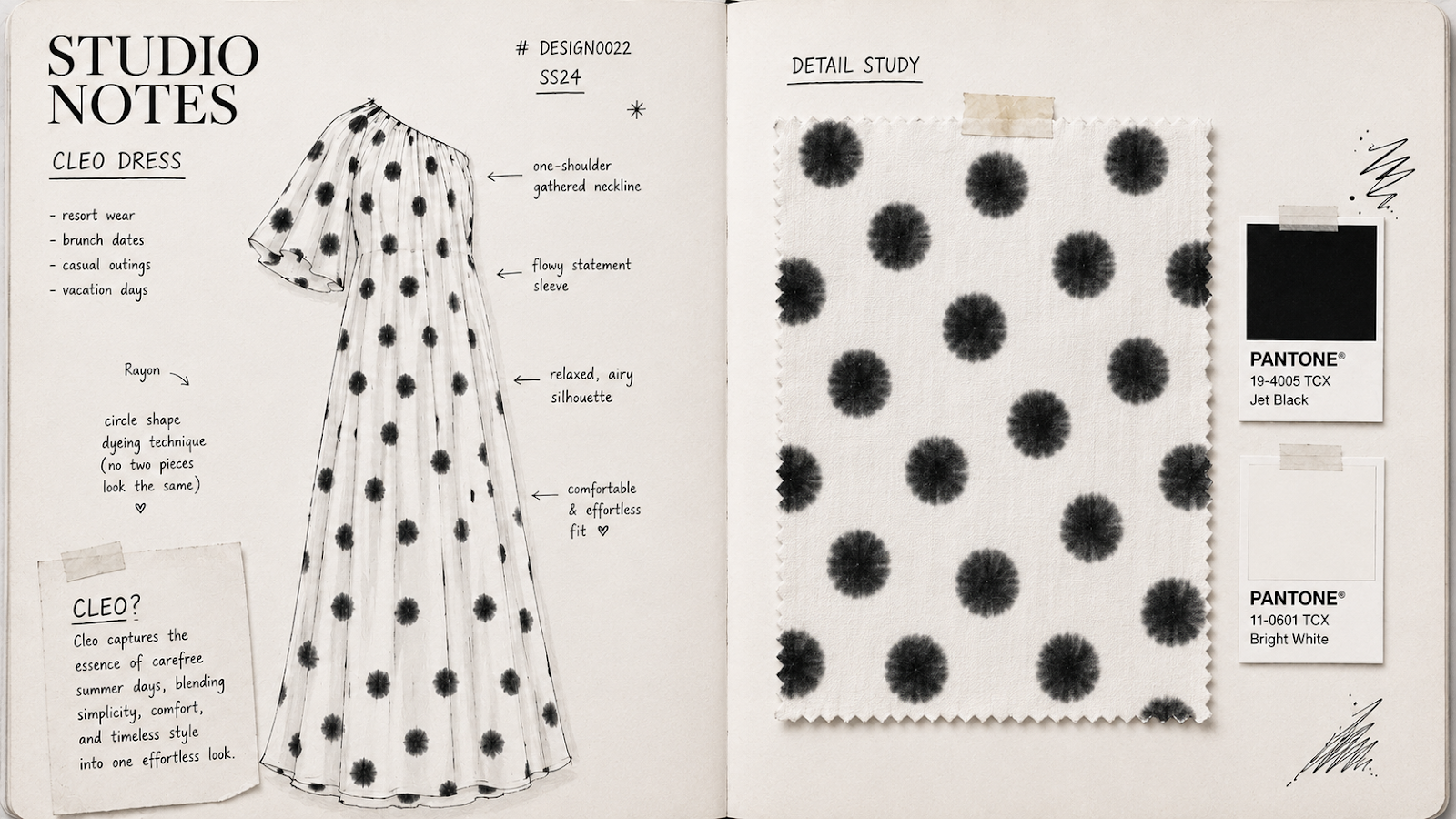 Cleo Dress — studio notes