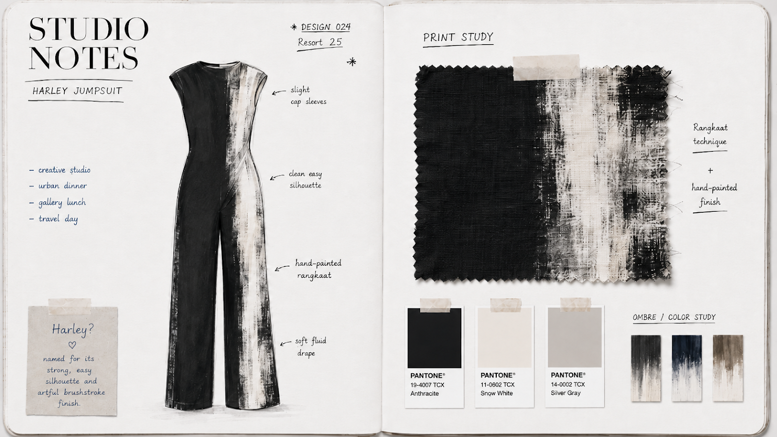 Harley Jumpsuit — studio notes