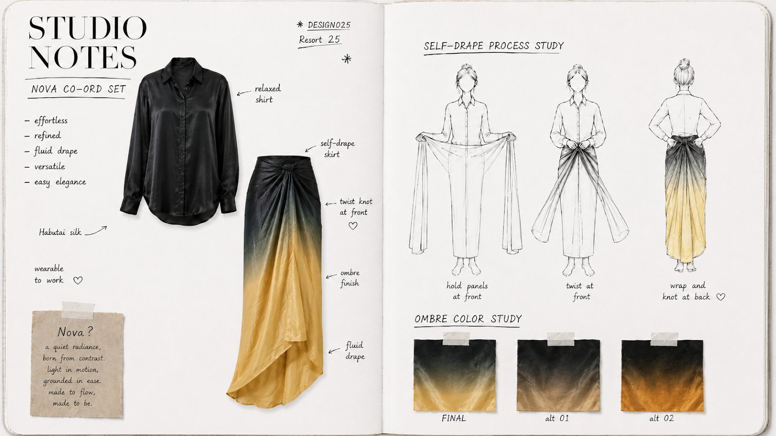 Nova Co-ord set — studio notes