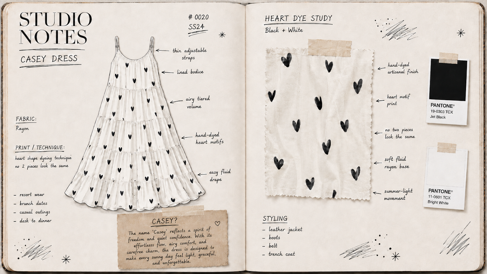 Casey Dress — studio notes