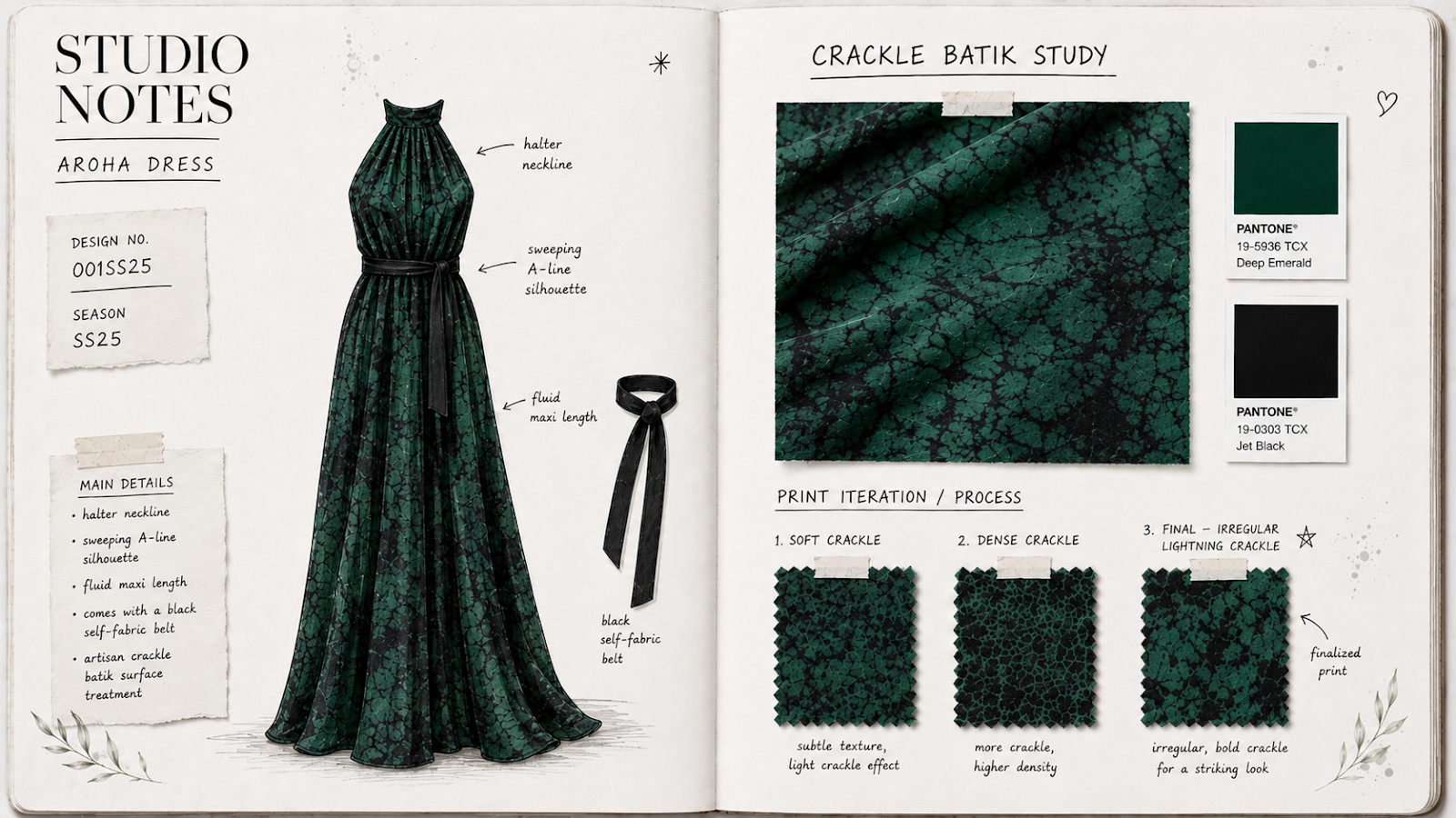 Aroha Dress — studio notes