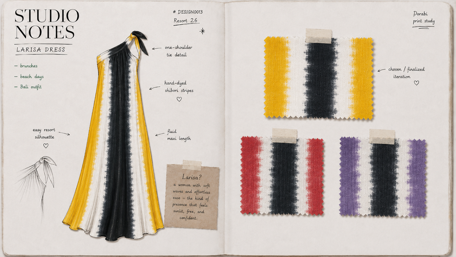 Larisa Dress — studio notes