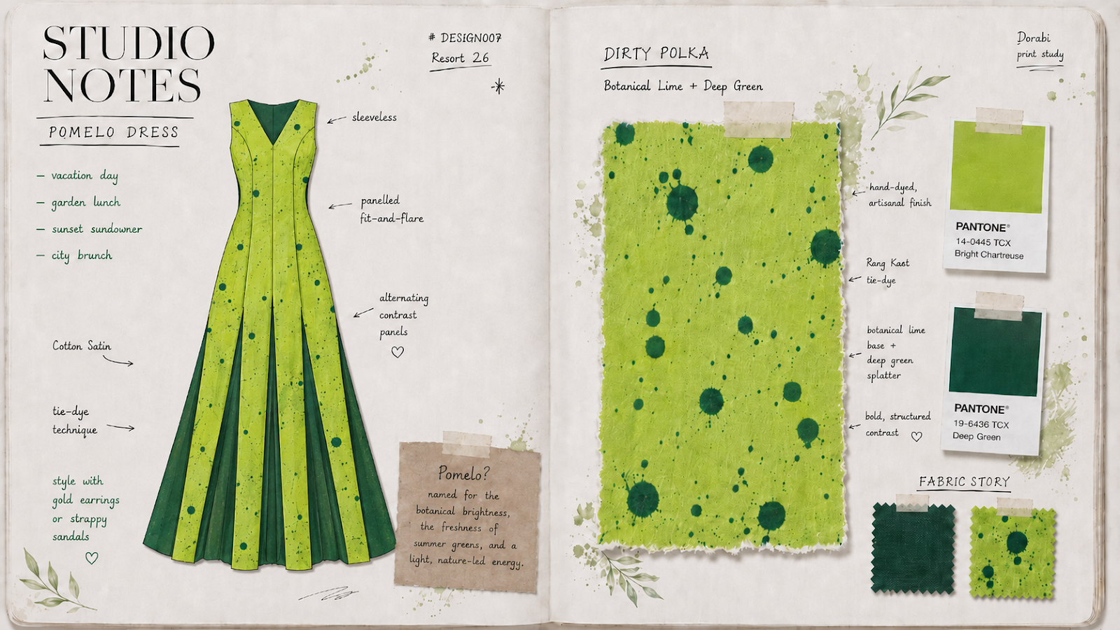 Pomelo Dress — studio notes