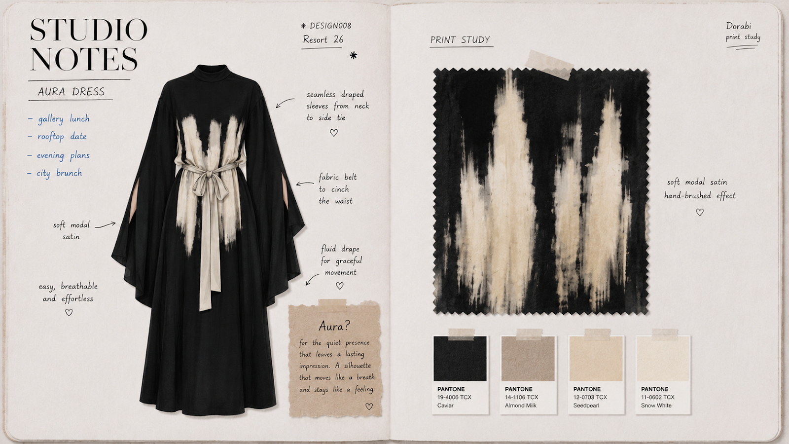 Aura Dress — studio notes