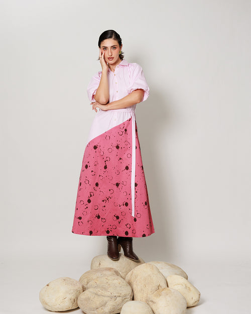 Femora Dress - Blush Pink Asymmetrical Dress