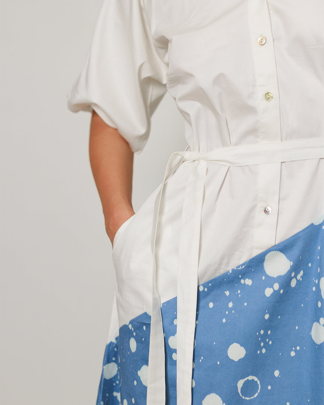 Izel Dress - Soft Blue Asymterical Dress