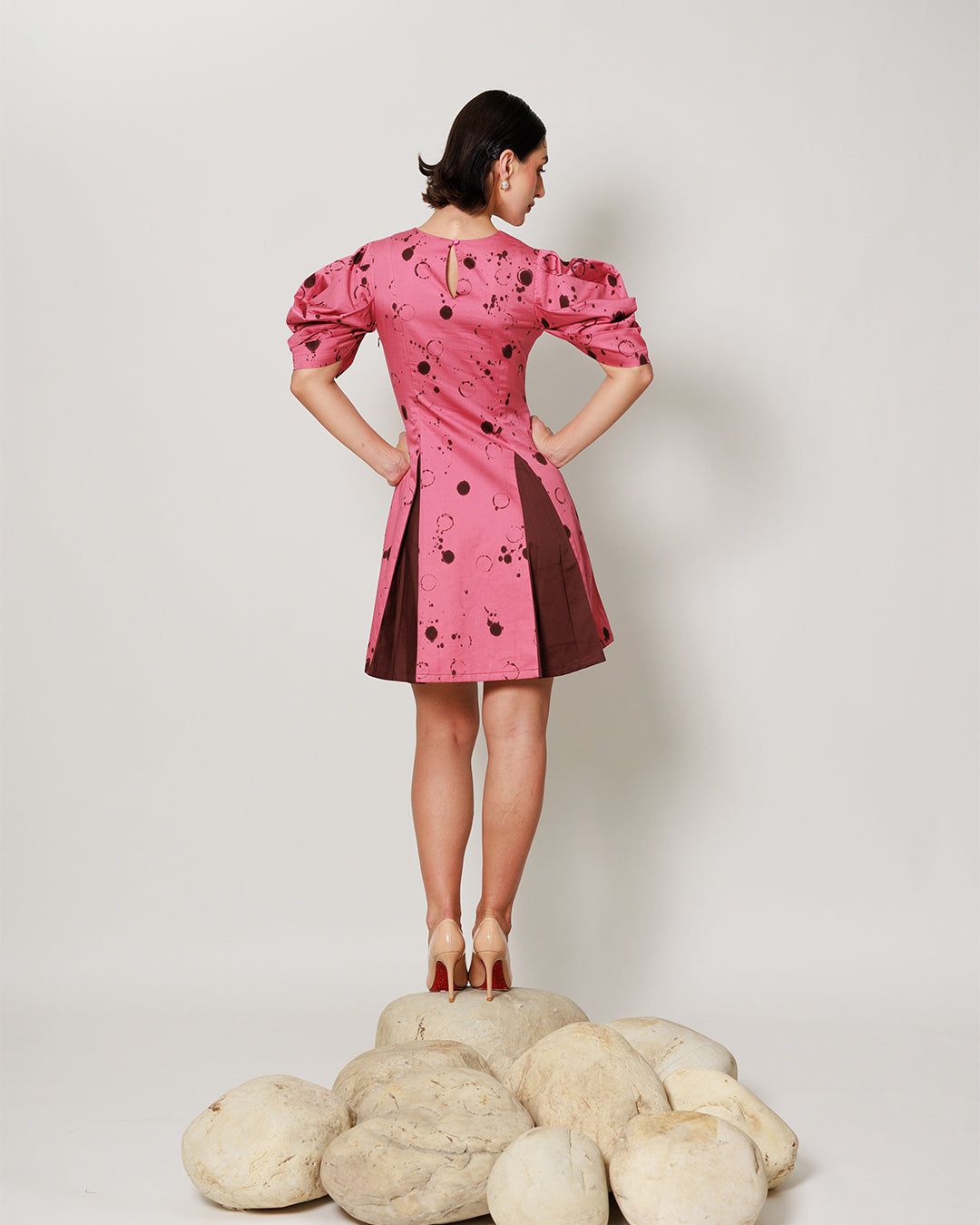 Rosella Dress - Onion Pink Panel  short dress