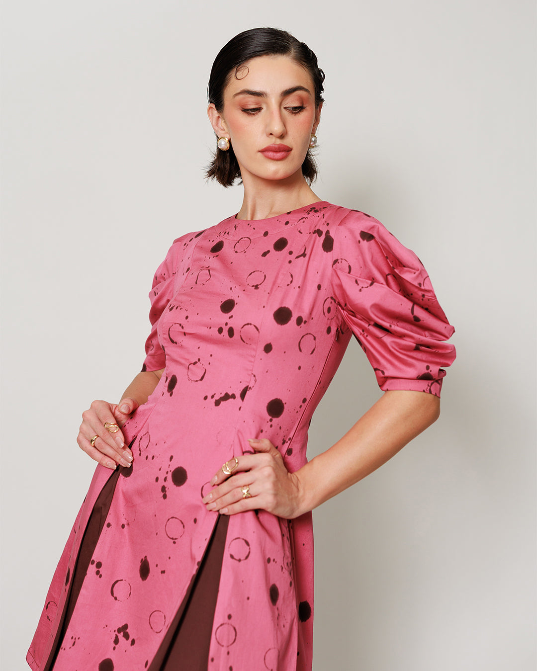 Rosella Dress - Onion Pink Panel  short dress