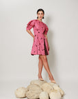 Rosella Dress - Onion Pink Panel  short dress