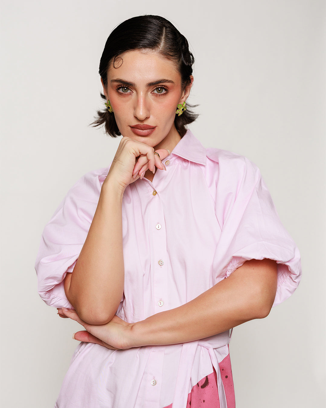 Femora Dress - Blush Pink Asymmetrical Dress