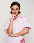Femora Dress - Blush Pink Asymmetrical Dress